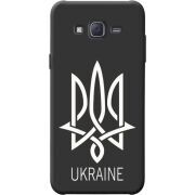 Черный чехол BoxFace Samsung J500H Galaxy J5 Тризуб монограмма ukraine