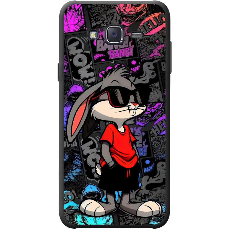 Черный чехол BoxFace Samsung J500H Galaxy J5 Малий вухань