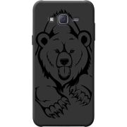 Черный чехол BoxFace Samsung J500H Galaxy J5 Grizzly Bear