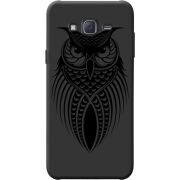 Черный чехол BoxFace Samsung J500H Galaxy J5 Owl