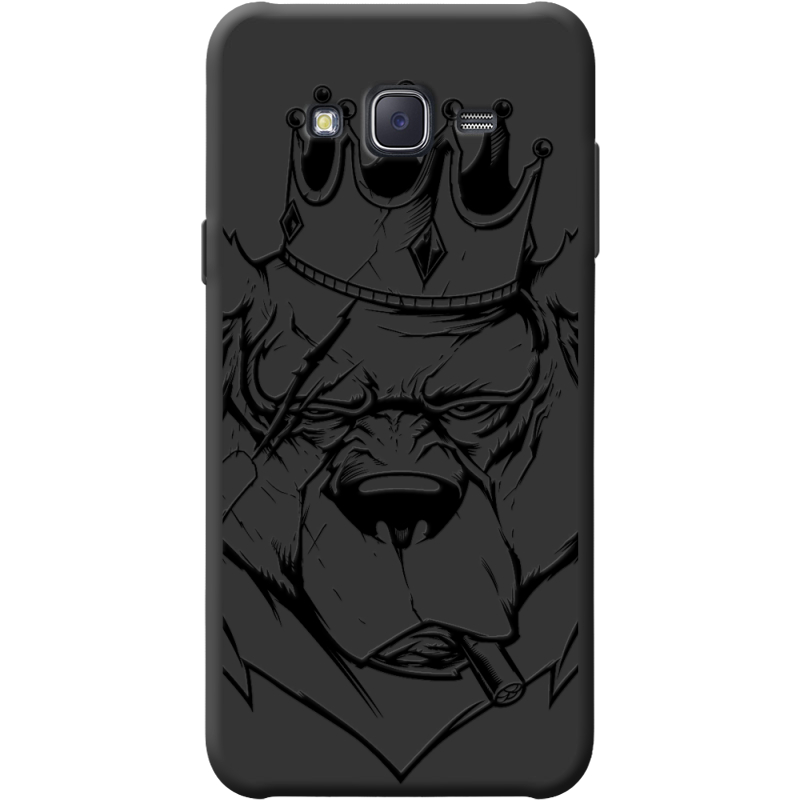 Черный чехол BoxFace Samsung J500H Galaxy J5 Bear King