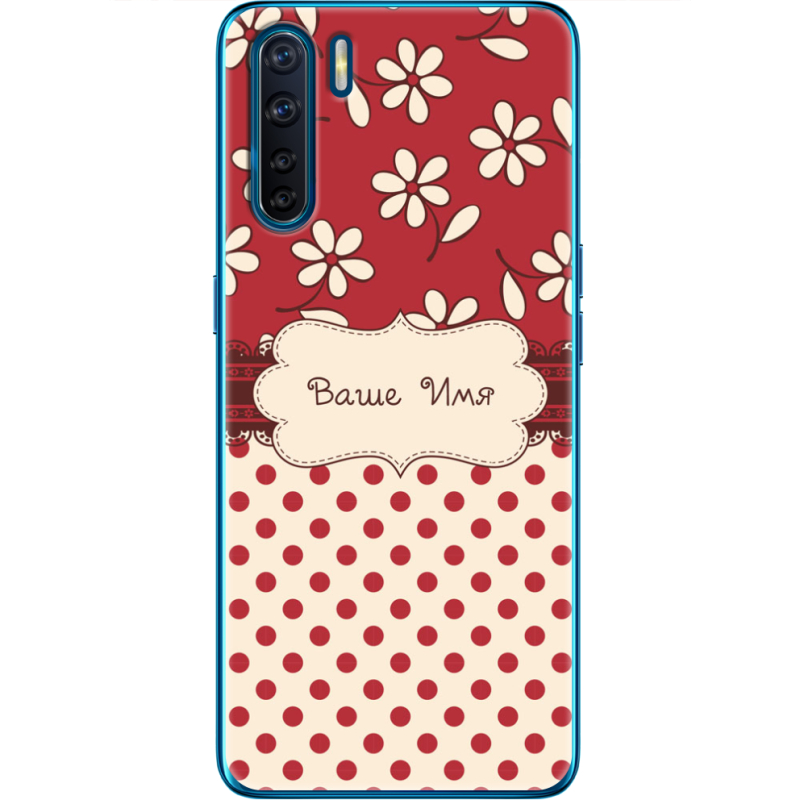 Чехол BoxFace OPPO A91 Именной Polka Dots