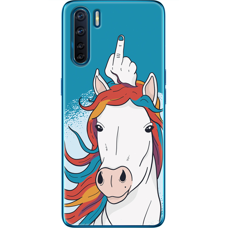 Чехол BoxFace OPPO A91 Fuck Unicorn