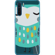 Чехол BoxFace OPPO A91 Green Owl