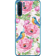 Чехол BoxFace OPPO A91 Birds and Flowers