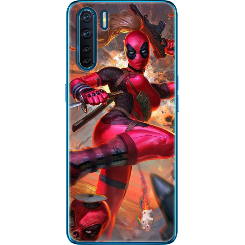 Чехол BoxFace OPPO A91 Woman Deadpool