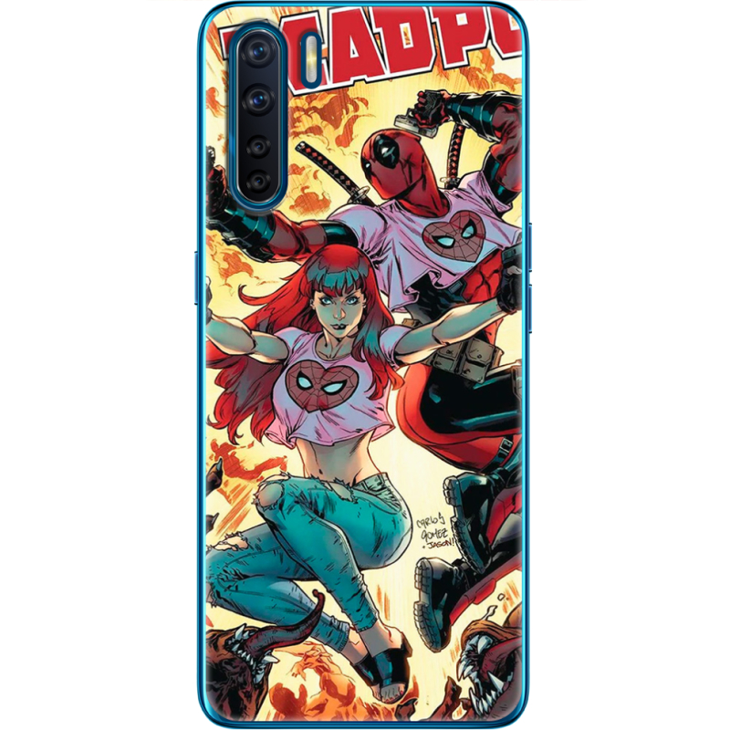 Чехол BoxFace OPPO A91 Deadpool and Mary Jane