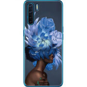 Чехол BoxFace OPPO A91 Exquisite Blue Flowers