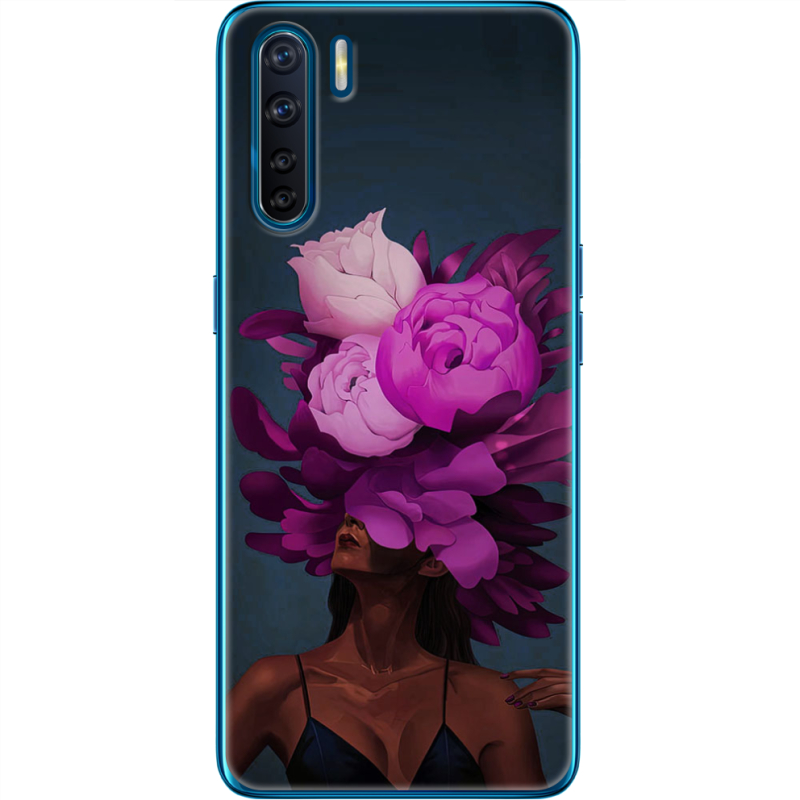 Чехол BoxFace OPPO A91 Exquisite Purple Flowers