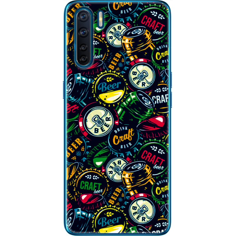 Чехол BoxFace OPPO A91 Bottle Caps