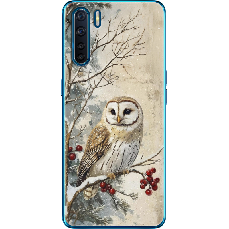 Чехол BoxFace OPPO A91 Christmas Owl