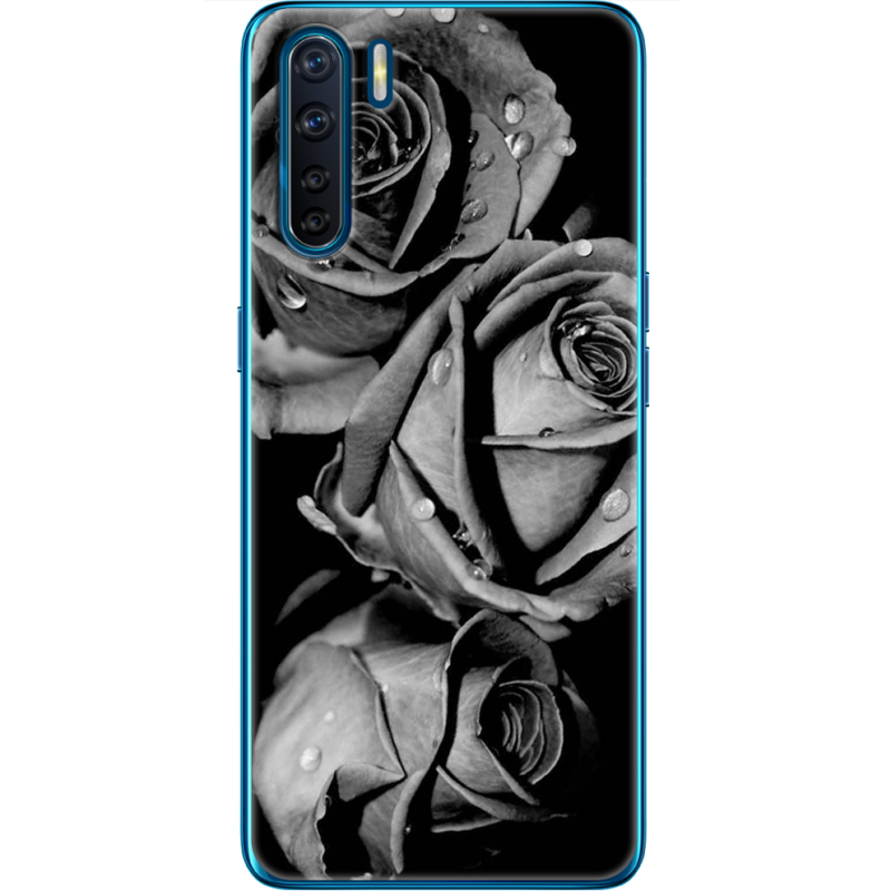 Чехол BoxFace OPPO A91 Black and White Roses