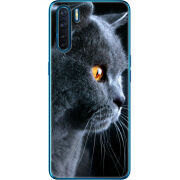 Чехол BoxFace OPPO A91 English cat