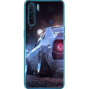 Чехол BoxFace OPPO A91 Silver Car