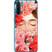 Чехол BoxFace OPPO A91 Girl in Flowers