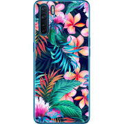 Чехол BoxFace OPPO A91 flowers in the tropics