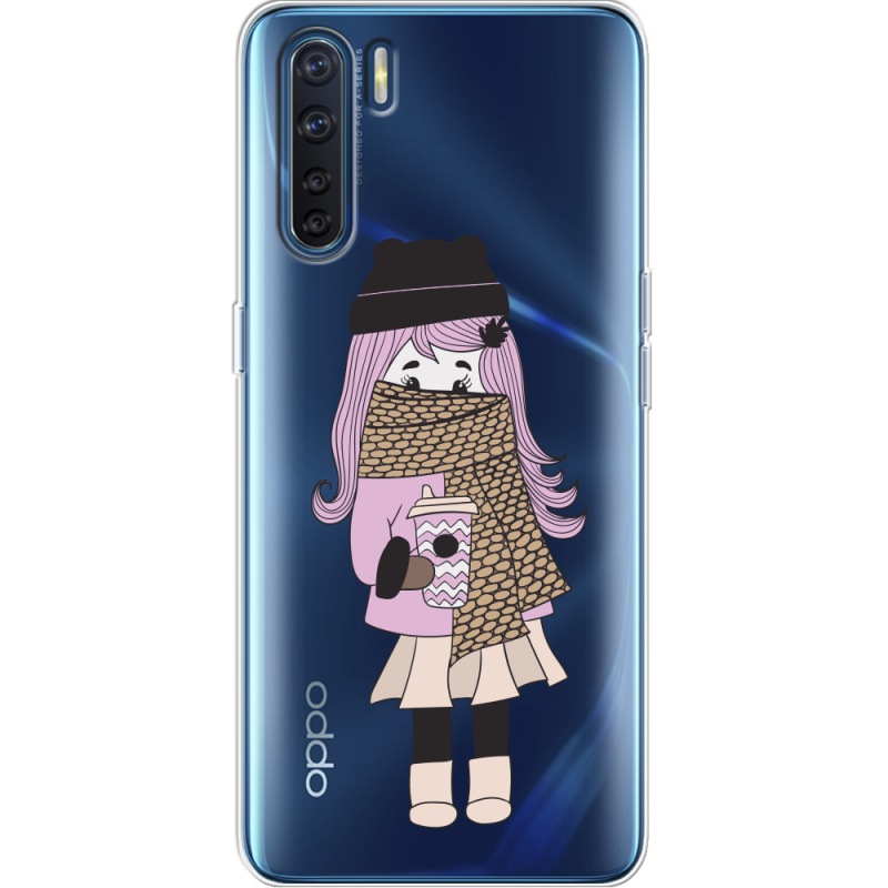Прозрачный чехол BoxFace OPPO A91 Winter Morning Girl