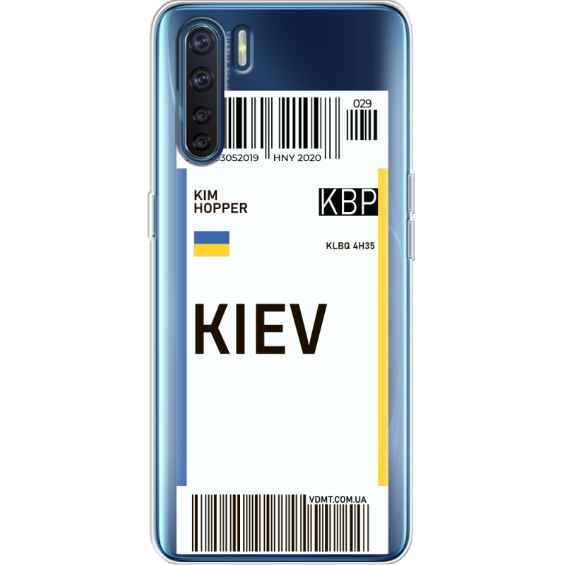 Прозрачный чехол BoxFace OPPO A91 Ticket Kiev