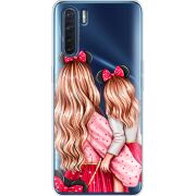 Прозрачный чехол BoxFace OPPO A91 Mouse Girls