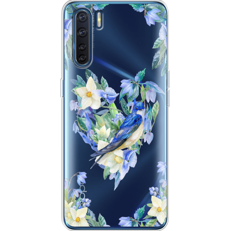 Прозрачный чехол BoxFace OPPO A91 Spring Bird