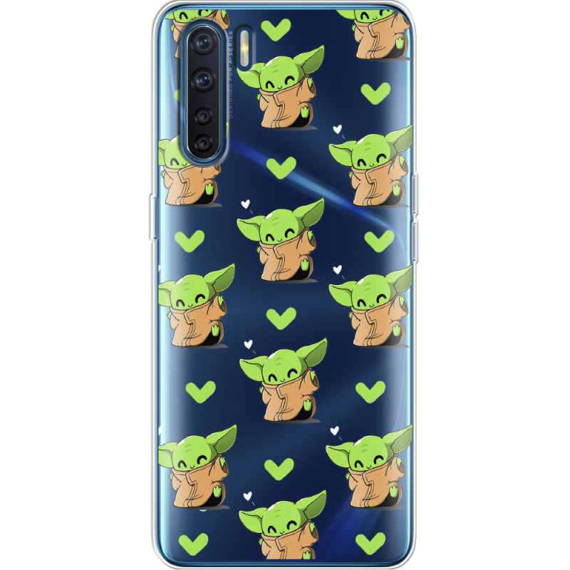 Прозрачный чехол BoxFace OPPO A91 Pattern Baby Yoda