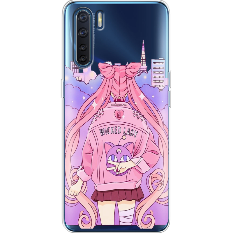 Прозрачный чехол BoxFace OPPO A91 Wiked Lady