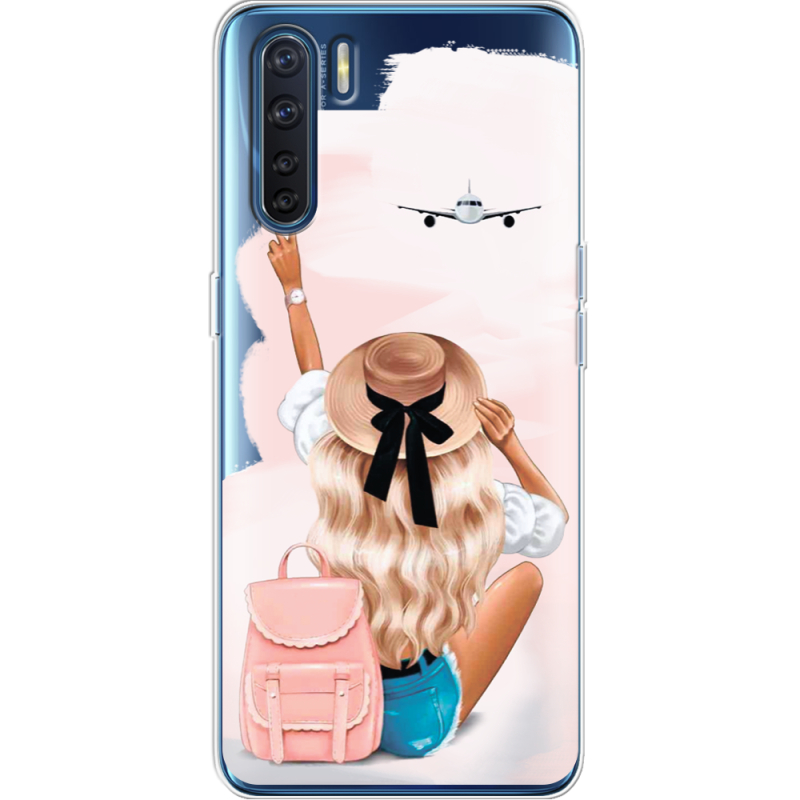 Прозрачный чехол BoxFace OPPO A91 Travel Girl