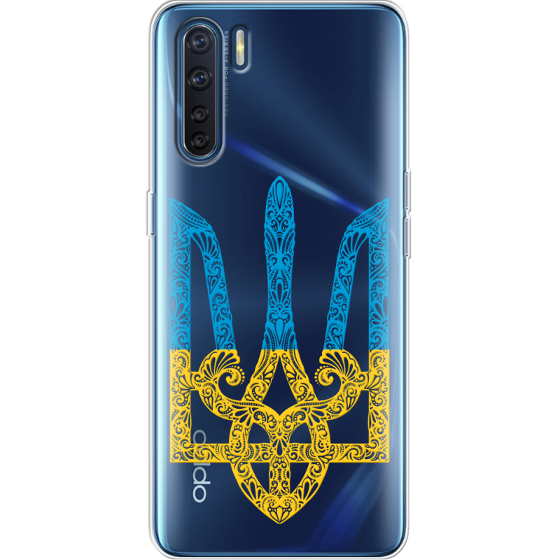 Прозрачный чехол BoxFace OPPO A91 Gold Trident
