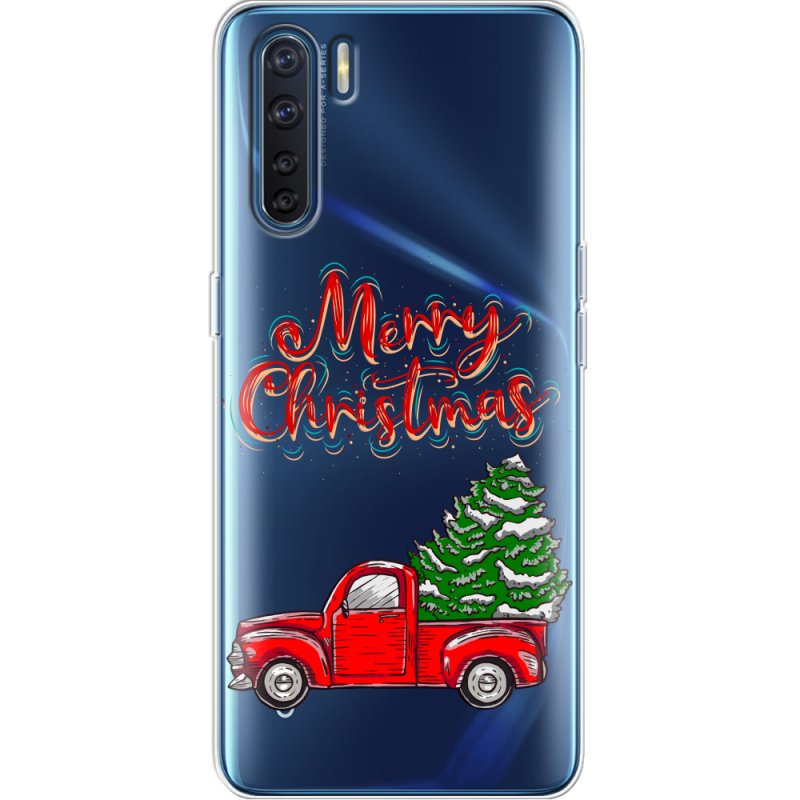 Прозрачный чехол BoxFace OPPO A91 Holiday Car