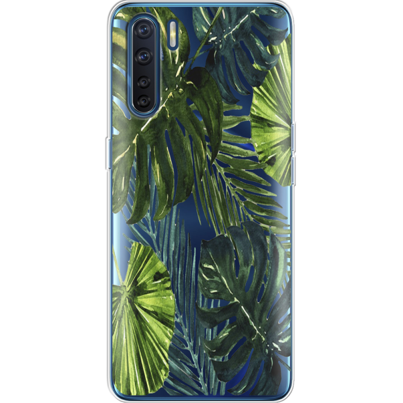 Прозрачный чехол BoxFace OPPO A91 Palm Tree