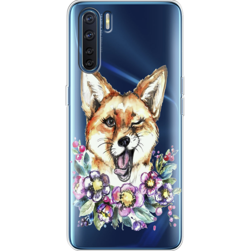 Прозрачный чехол BoxFace OPPO A91 Winking Fox