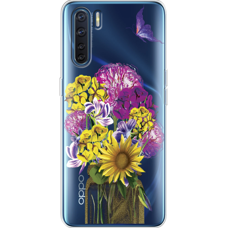 Прозрачный чехол BoxFace OPPO A91 My Bouquet