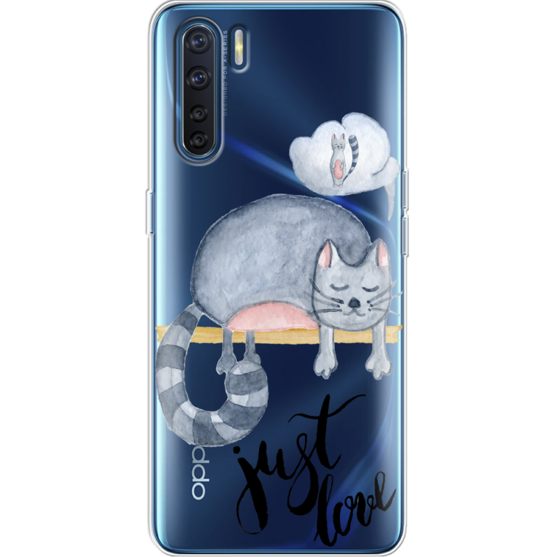 Прозрачный чехол BoxFace OPPO A91 Just Love