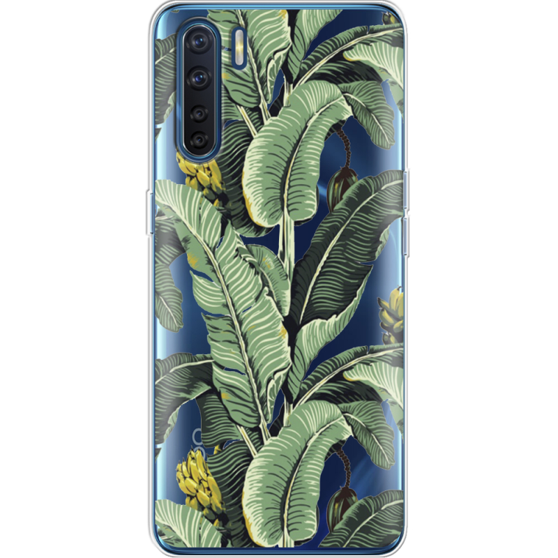 Прозрачный чехол BoxFace OPPO A91 Banana Leaves
