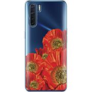 Прозрачный чехол BoxFace OPPO A91 Red Poppies