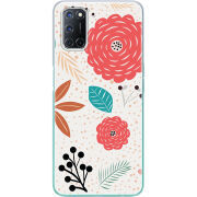 Чехол BoxFace OPPO A52 Line Flowers