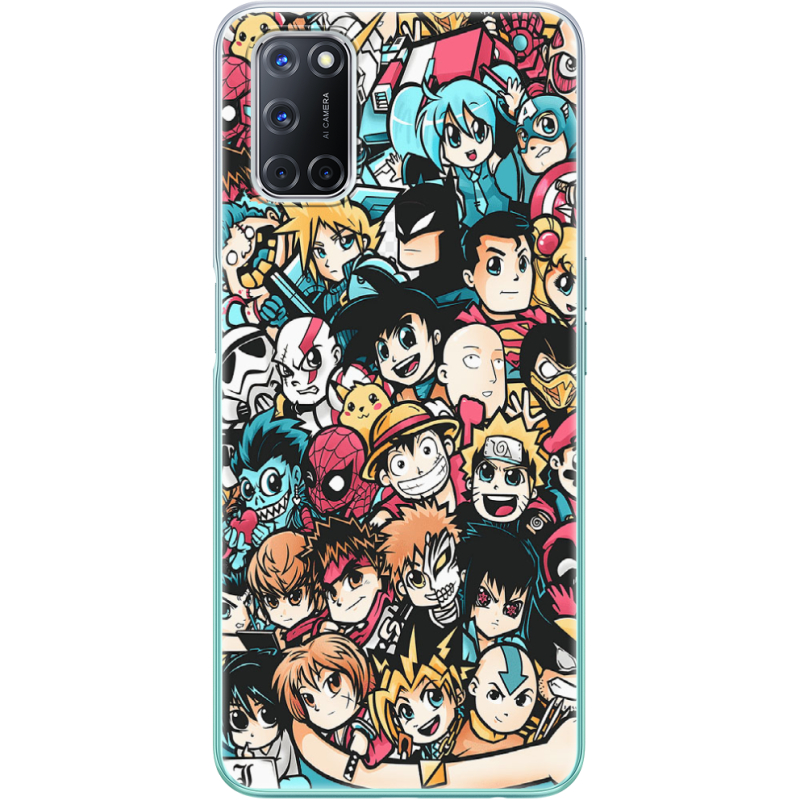 Чехол BoxFace OPPO A52 Anime Stickers