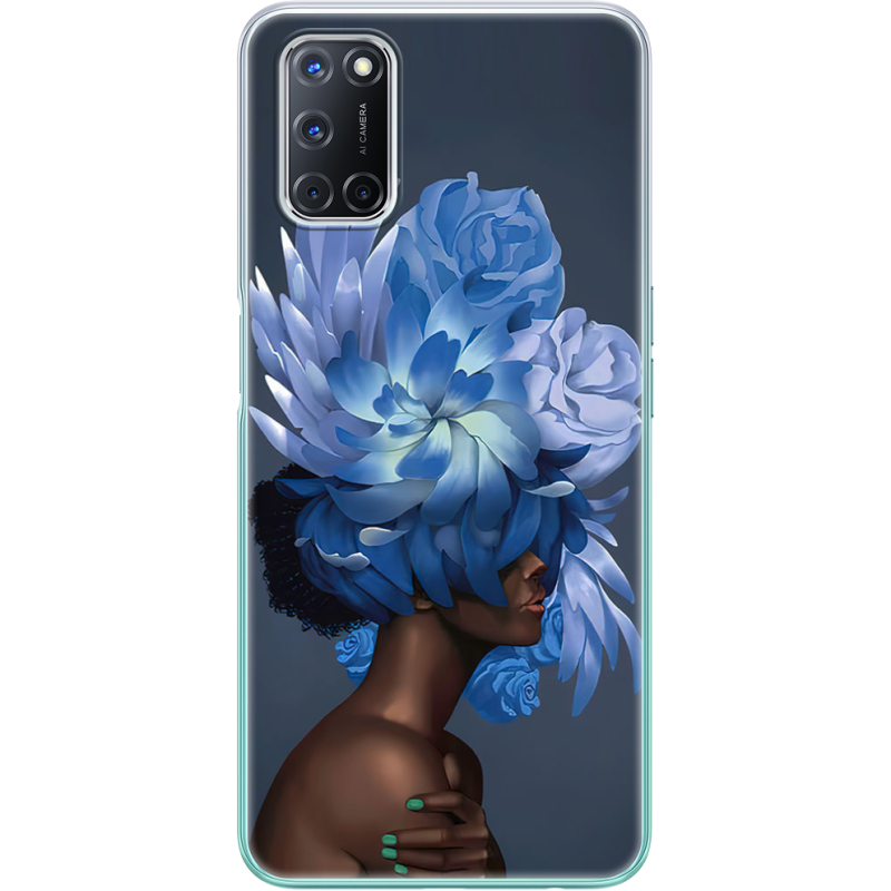 Чехол BoxFace OPPO A52 Exquisite Blue Flowers