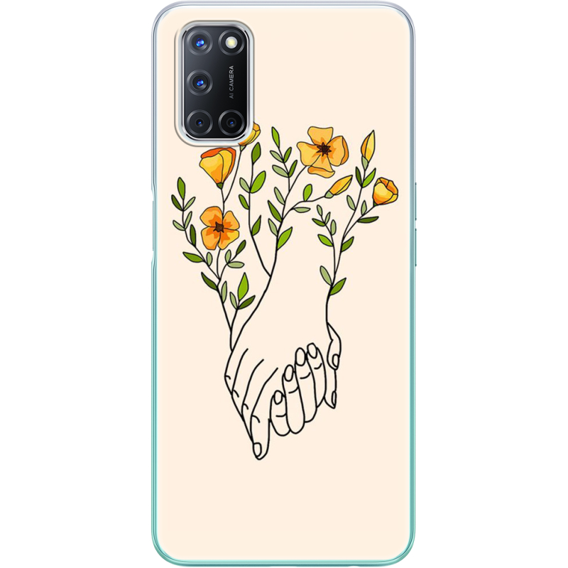 Чехол BoxFace OPPO A52 Flower Hands