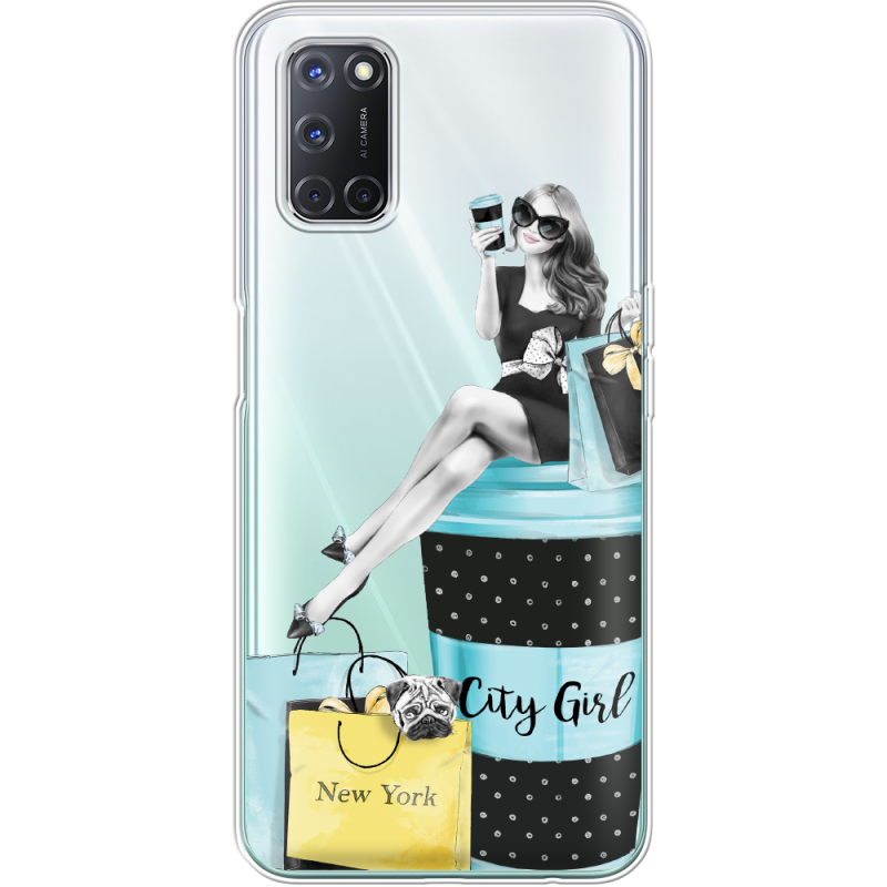 Прозрачный чехол BoxFace OPPO A52 City Girl