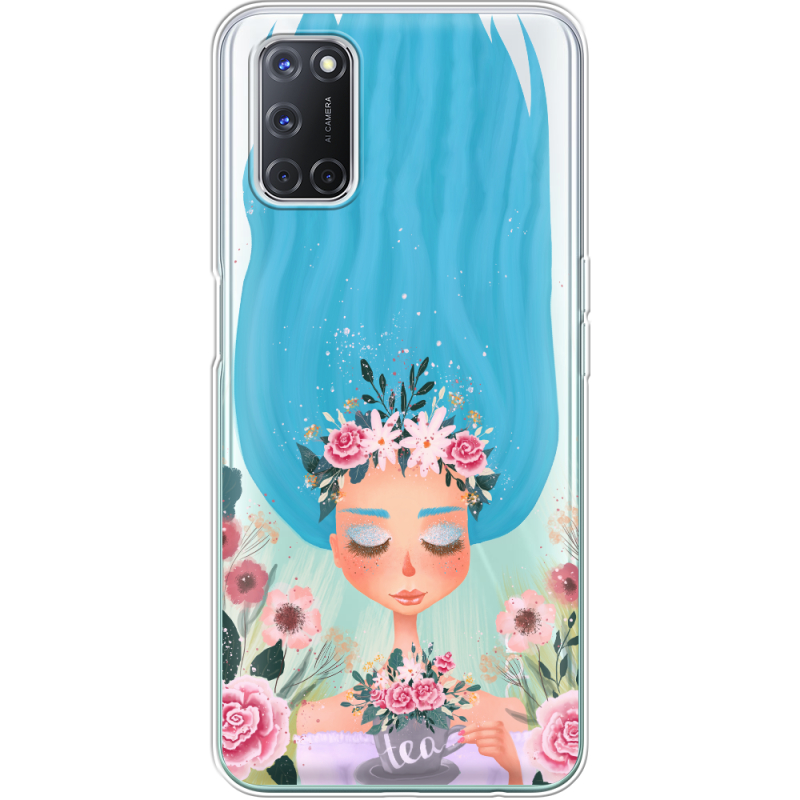 Прозрачный чехол BoxFace OPPO A52 Blue Hair