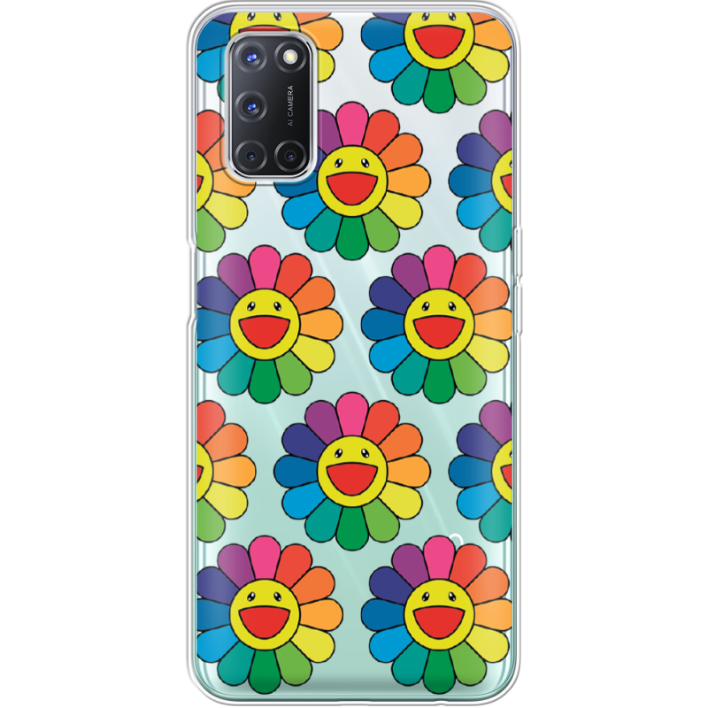 Прозрачный чехол BoxFace OPPO A52 Hippie Flowers