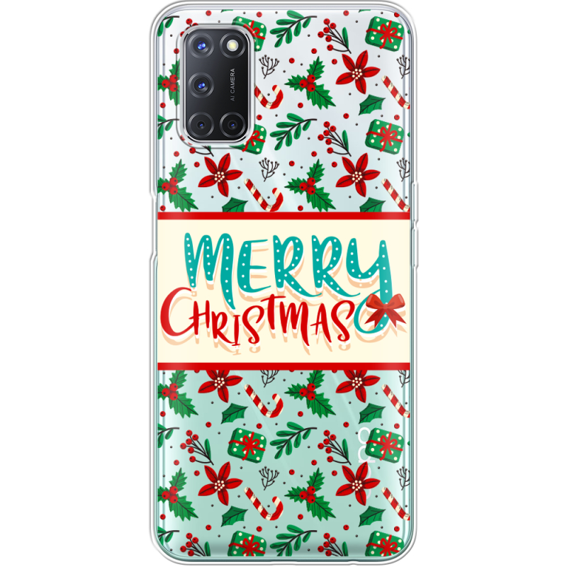 Прозрачный чехол BoxFace OPPO A52 Vintage Christmas Pattern