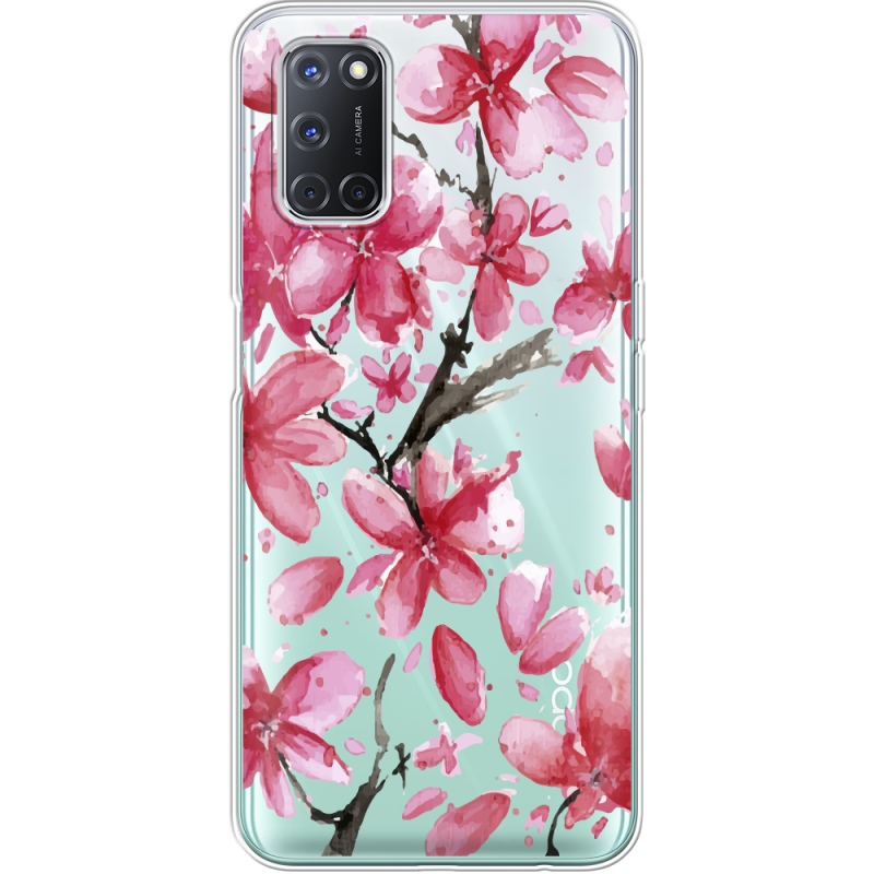 Прозрачный чехол BoxFace OPPO A52 Pink Magnolia