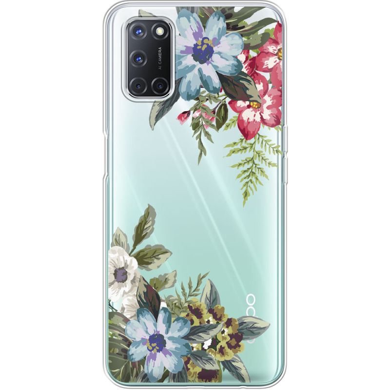 Прозрачный чехол BoxFace OPPO A52 Floral