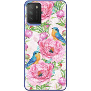 Чехол BoxFace Poco M3 Birds and Flowers