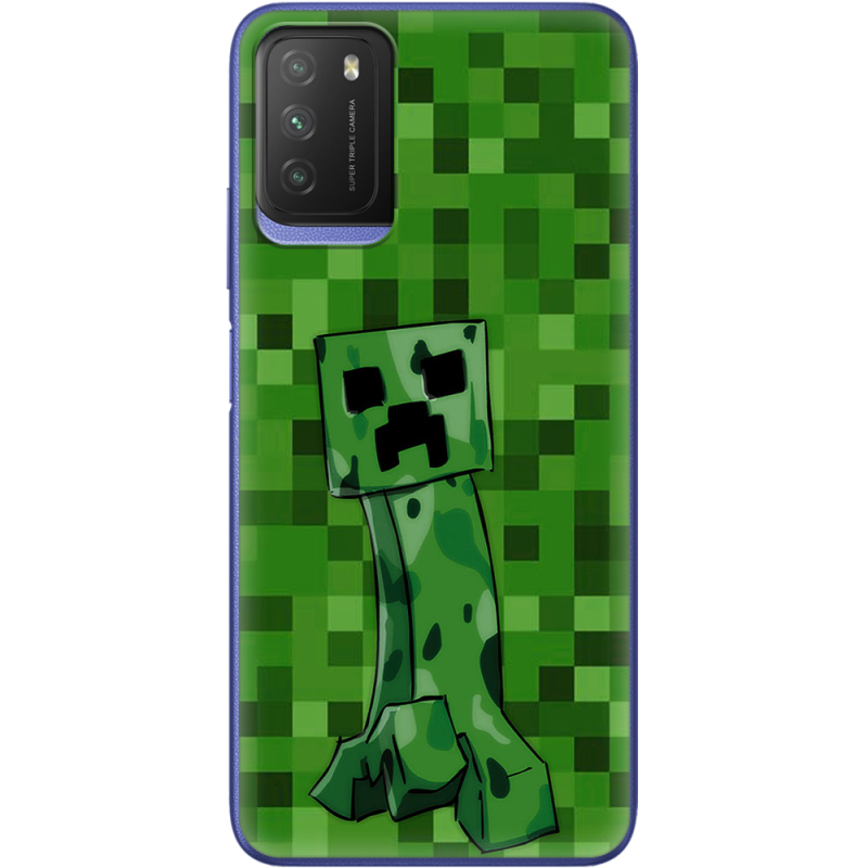 Чехол BoxFace Poco M3 Minecraft Creeper