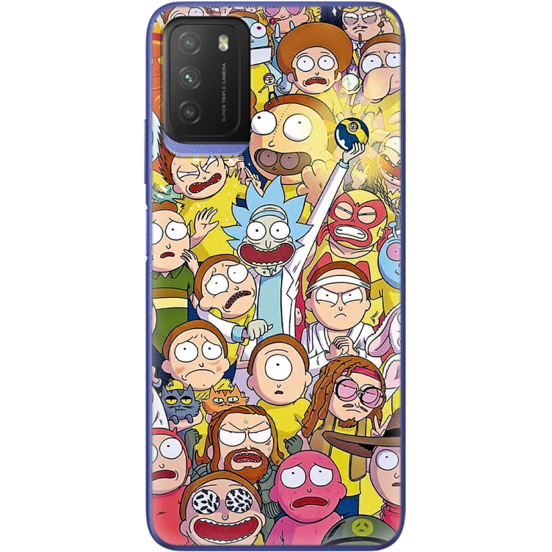 Чехол BoxFace Poco M3 Rick and Morty