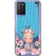 Прозрачный чехол BoxFace Xiaomi Poco M3 Blue Hair