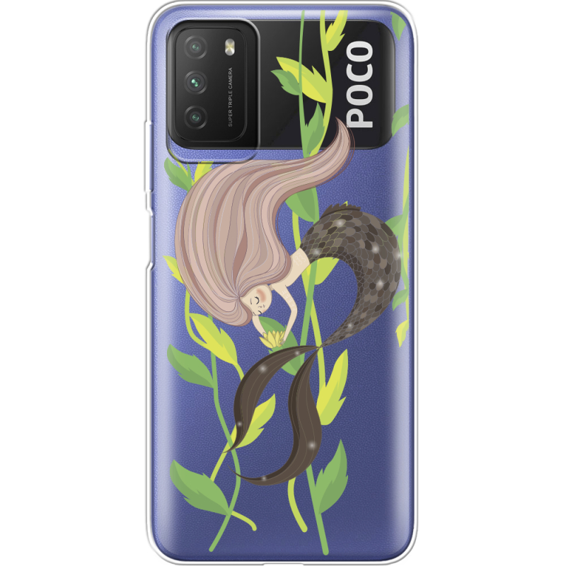 Прозрачный чехол BoxFace Xiaomi Poco M3 Cute Mermaid